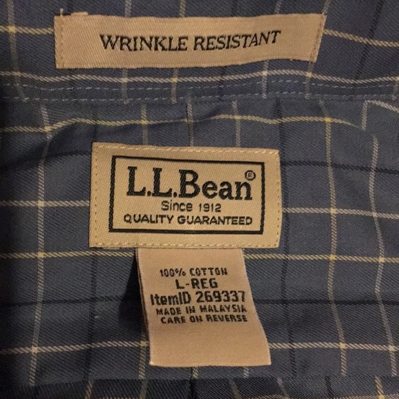 L.L. Bean 100% Cotton Button Down - Picture 2 of 3